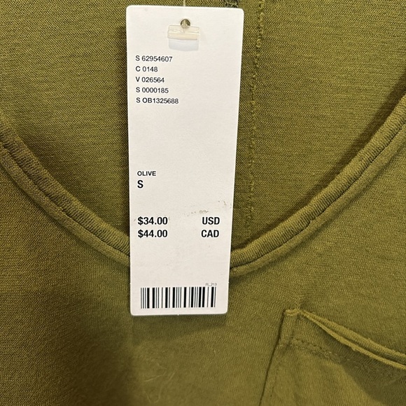 NWT Urban Outfitters Olive Green Sleeveless Top,S-P - Picture 3 of 4